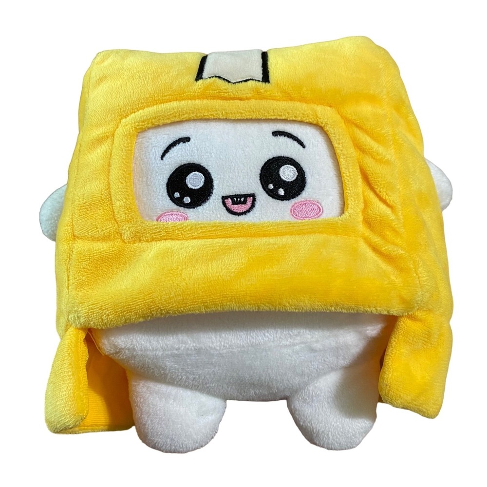 LankyBox Boxy Plush Marshmallow Figure 6" Pink Cheeks Mouth Stuffed Animal